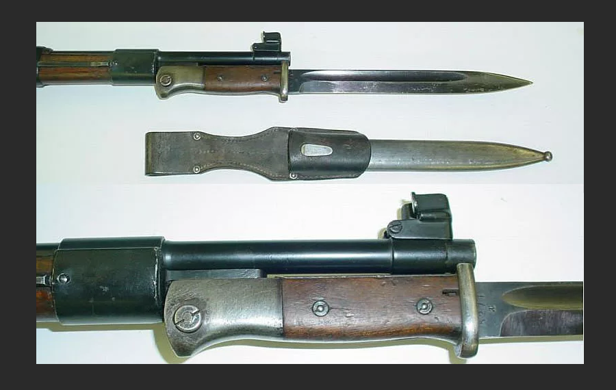 Штык маузер 98. Штык-нож Маузер 98к. Карабин Маузер 98к со штыком. Штык нож карабин к98. Mauser 98k штык нож.